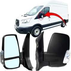 Зеркало ЛЕВОЕ короткая нога ЭЛЕКТРИЧЕСКОЕ Ford Transit 2014-